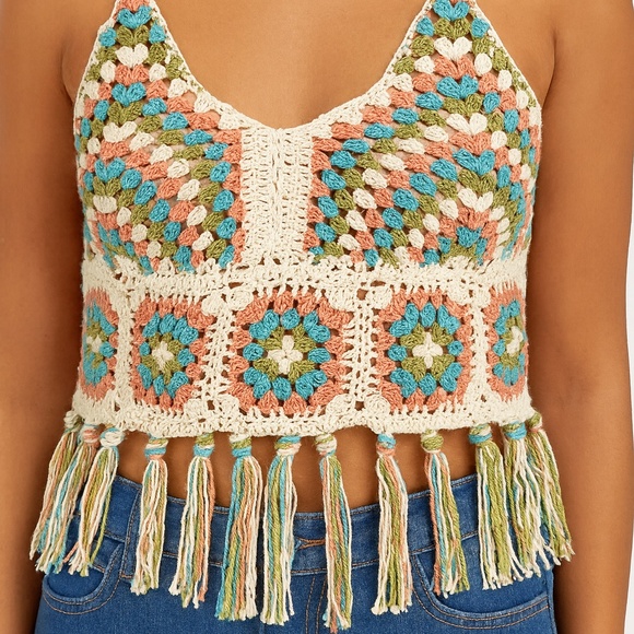 Bog Collective Tops - BOG Collective Crochet Tank